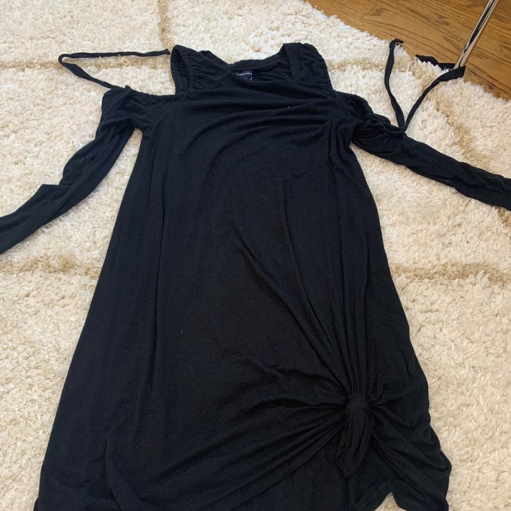American Eagle Cold Shoulder Knotted Mini Dress
